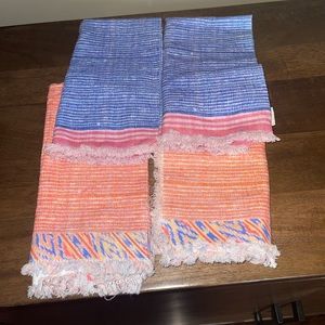 Colorful reusable fringe napkins